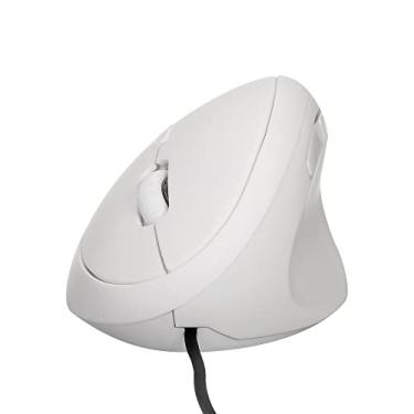 Imagem de Mouse Vecal,Rato óptico com fio Rato vecal USB Rato para escritório com fios 6 teclas Ratos ergonómicos com 3 DPI ajustáveis para PC portátil branco