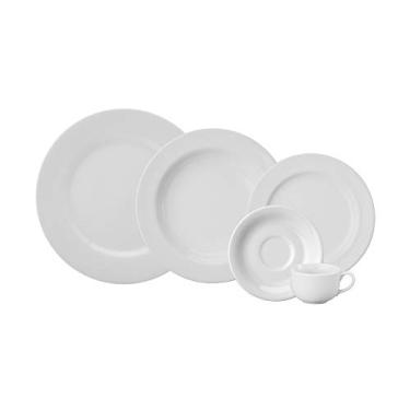 Imagem de Serviço de Jantar e Café 30 Peças em Porcelana, Modelo Voyage, Branco, Porcelana Schmidt