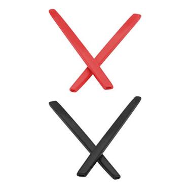 Imagem de Mryok 2 pares de pares de meias de substituição para óculos Oakley W Square Wire – Vermelho e preto