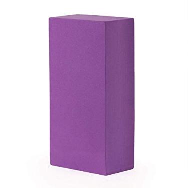 Imagem de YOGATERIA Bodhi Bloco Tijolo de Yoga EVA | Apoio, Alinhamento e Alongamento |Estável Durável | 220mm x 110 x 66mm 200g (Roxo)