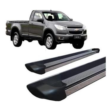 Imagem de Estribo S10 2012 a 2020 Alum personalizado Preto Fosco C/S