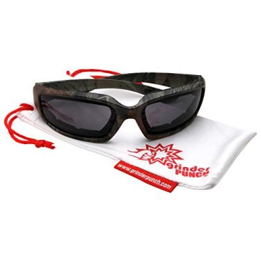 Imagem de grinderPUNCH Óculos camuflados para motociclistas – almofada de espuma para motociclistas com lentes fumê