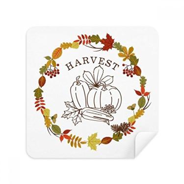 Imagem de Leaf - Tecido de camurça com estampa de guirlanda de Dia de Ação de Graças, 2 unidades