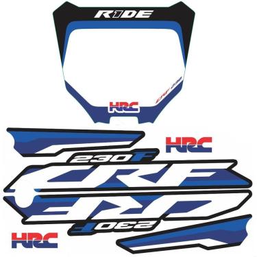 Imagem de Kit Adesivo Take Aletas Tanque Number Plate Biker R1de Crf 230