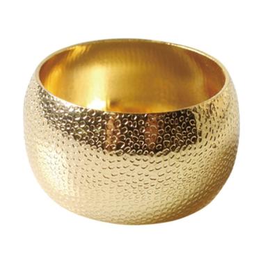 Imagem de Porta Guardanapo Textura Dourado 4 Peças
