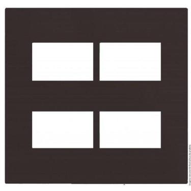 Imagem de Placa Para 4 Modulos Separados Com Suporte 4X4 Brs12461-3Ch.