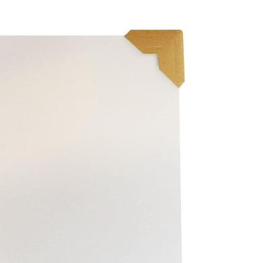 Imagem de Cantoneiras Auto Adesivas Fotos Cor Kraft - 10 Blisters 