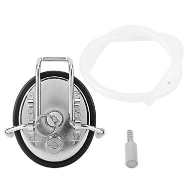 Imagem de barril estilo homebrew tampa de barril com pedra de difusão de 0,Tampa de barril de carbonatação,5 mícron para carbonação forçada rápida, tampa de barril de trava de esfera, para cerveja e bebidas caseiras