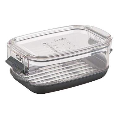 Imagem de Pote P/Armazenar Frutas/vegetais - 1l Progressive Transparente/Cinza