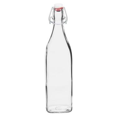 Imagem de BORMIOLI ROCCO SWING GARRAFA 32x8x8cm 1L VIDRO TRANSP COM TAMPA