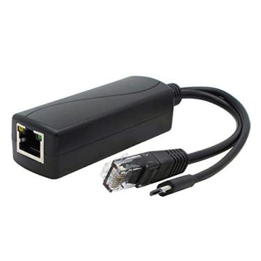 Imagem de Divisor Gigabit PoE da ANVISION, adaptador micro USB Ethernet de 48 V a 5 V, 2,4 A, funciona com Raspberry Pi 3B+, câmera IP e mais