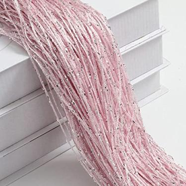 Imagem de 1 x 2 m borla brilhante linha prata corda cortina divisor de sala de estar casamento faça você mesmo decoração de casa, cor 3,1 x 2 m