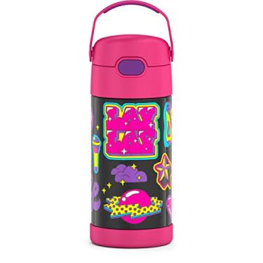 Imagem de THERMOS FUNTAINER Garrafa infantil com canudo de aço inoxidável isolada a vácuo de 350 ml, That Girl Lay Lay