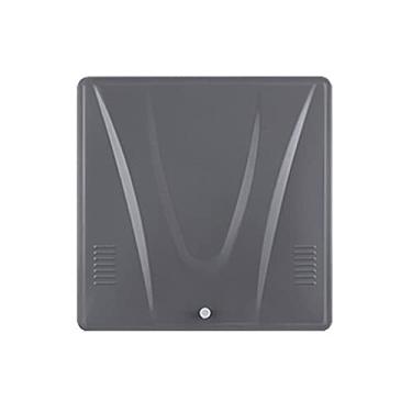 Imagem de Fã exausto 10 polegadas de alta velocidade escape fã de parede pendurado janela do ventilador de ventilação de ventilação industrial ventilação industrial ventilador com rede protetora e válvula de ch