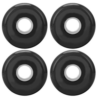 Imagem de Rodas de skate, rodas de cruzador 80A para substituição de rodas Longboard Cruiser (Preto)