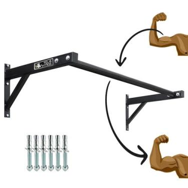 Imagem de Barra Fixa Pull Up Musculação  Calistenia + Parabolt - Telis Ferragens