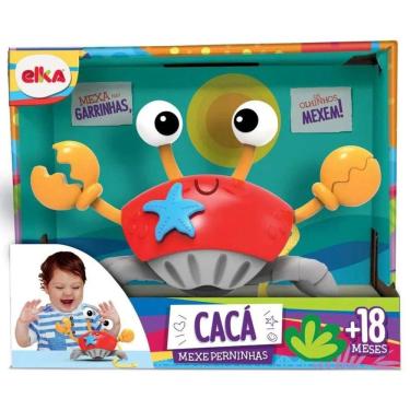Imagem de Brinquedo Para Bebê Carangueijo Cacá Mexe Perninhas Elka