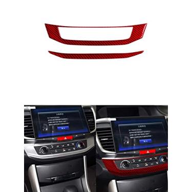 Imagem de JEZOE Guarnição da tampa do carro adesivos 3D decorativos acessórios de estilo de fibra de carbono, para Honda Accord 2013 2014 2015 2016 2017 estilo do carro
