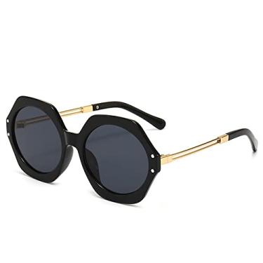 Imagem de Rede de armação grande feminina na moda, tiro de rua vermelho, óculos de sol de personalidade, óculos de sol, óculos de sol femininos, óculos de luz plana, óculos de sol da moda, 5, tamanho único