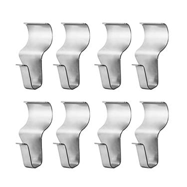 Imagem de Ganchos de vinil necessários sem orifícios para pendurar 8 unidades, ganchos de pendurar para pendurar com luz de serviço pesado para pendurar na caixa de correio, pacote com 8