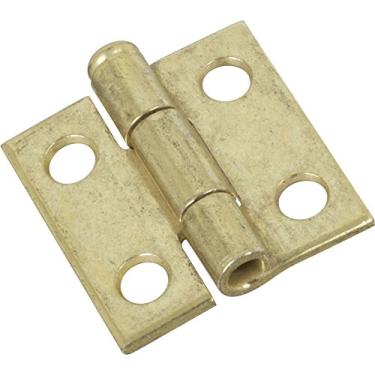 Imagem de National Hardware Dobradiças de pino removíveis N141-622 V508 em latão, pacote com 2