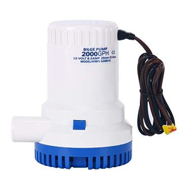 Imagem de DasMarine 2000 GPH 12v Boat Marine Plumbing Electric Bilge Pump 1 1/8"(29MM) Outlet 8.5AMP