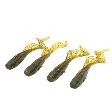 Imagem de Isca de Pesca de Simulação, Portátil 4 Peças Em Pvc Isca de Pesca Com Movimento de Balanço para Robalo (Verde)