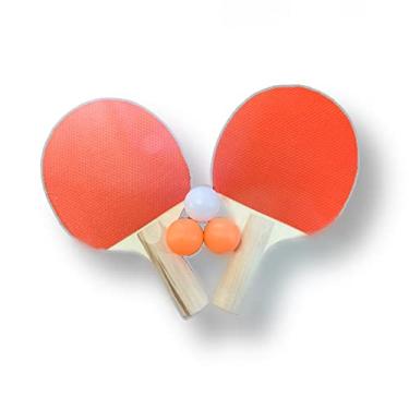 Imagem de Kit 2 Raquete Para Ping Pong Tenis de Mesa Com 3 Bolas