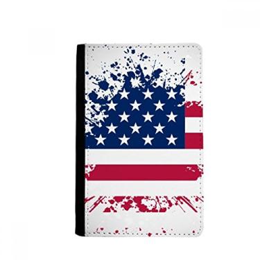 Imagem de Estrelas e listras bandeira do país dos EUA porta-passaporte Notecase Burse carteira capa porta-cartão, Multicolor