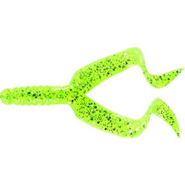 Imagem de Mister Twister DT10-10S Grub com cauda dupla, 10 cm, verde-azulado/prata, multicolorido, tamanho único