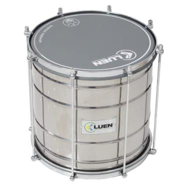 Imagem de Repinique Inox - Serie Guetto Carnaval 35X12' Ferragem Cromada Pele Porosa Alta