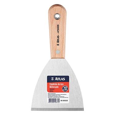 Imagem de Atlas - Espátula de Aço Carbono Reforçado com Cabo de Madeira, Tamanho 100mm.
