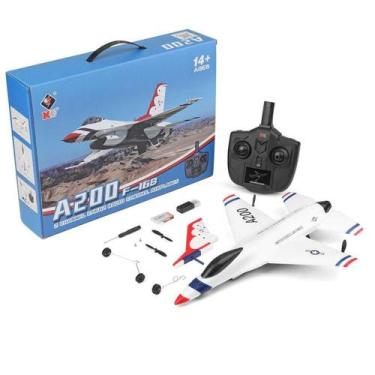 Imagem de Avião De Controle Remoto Aeromodelo Jato A200 F-16B - Wltoys