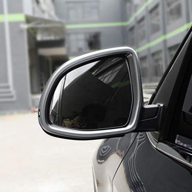 Imagem de JIERS Para BMW X5 f15 X6 f16 2014-2017, ABS cromado fosco lateral espelho retrovisor moldura adesivos acessórios de estilo de carro