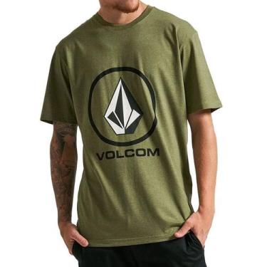 Imagem de Camiseta Mc Crisp Stone Mescla Verde - Volcom