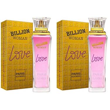 Imagem de 2 Perfumes Billion Woman Love 100 ml - Lacrado - Paris Elysees