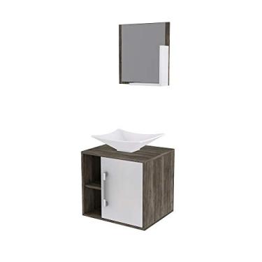 Imagem de Conjunto Balcão C/Cuba L38 e Espelheira Soft 500