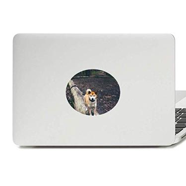 Imagem de Adesivo de notebook japonês com imagem de animal de estimação com emblema de vinil para laptop