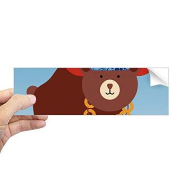 Imagem de DIYthinker Adesivo de para-choque retangular com símbolo nacional da Rússia para janela de notebook