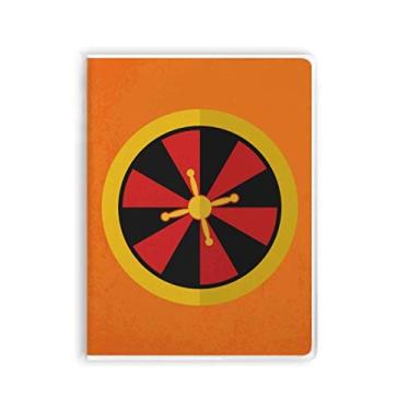 Imagem de Caderno de ilustração com elemento de toca-discos de cassino, capa macia