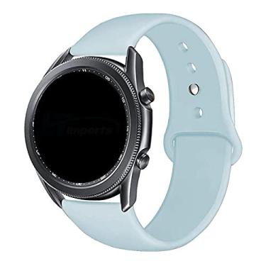 Imagem de Pulseira 22mm Sport Lisa LTimports compativel com Galaxy Watch 3 45mm - Galaxy Watch 46mm Sm-R800 - Gear S3 Frontier - GTR 4/3/2 - Bip 5 (Azul Light)
