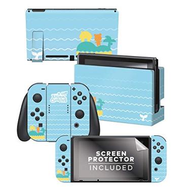 Imagem de Controller Gear Authentic and Officially Licensed Animal Crossing: New Horizons - Whale Tales Nintendo Switch Skin Bundle - Nintendo Switch