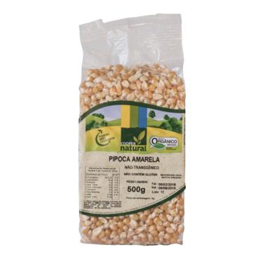 Imagem de Kit 6X: Milho de Pipoca Amarela Orgânico Coopernatural 500g