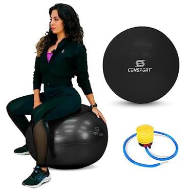 Imagem de Bola de Pilates Bola Suiça 75cm para Pilates Yoga Anti Estouro Fitness Fisioterapia Para Exercícios