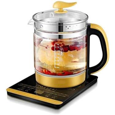 Imagem de Chaleira Elétrica 1.8L Grande Capacidade Pote De Saúde De Vidro Multifuncional Cozinhar Chá Sopa Bule De Flores Automático Ensopado Elétrico Ninho De Pássaro Pote Chaleira Elétrica,B,A,Constructiv
