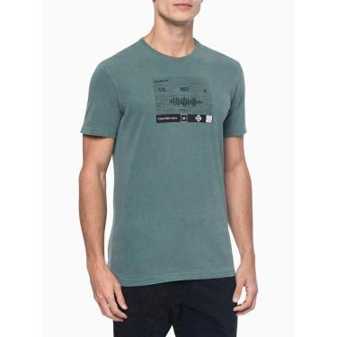 Imagem de Camiseta Calvin Klein Manga Curta Masculina Spotify Escuro - CM3OC01TC973-0669-Masculino