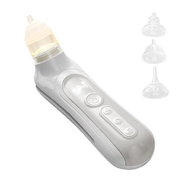 Imagem de Hosioe Aspirador Nasal Elétrico para Bebê Limpador Automático de Sucção de Nariz para Bebês 5 Níveis de Sucção Baixo Ruído com Música Suave Luz Colorida 3 peças Caixa de Armazenamento de Pontas de Sucção de