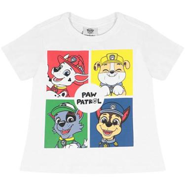 Imagem de Camiseta Infantil Manga Curta Patrulha Canina Branco- Viacom