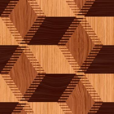 Imagem de Papel De Parede Adesivo Madeira Marrom 3d Ilusão Rolo 15m