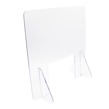 Imagem de MAGICLULU Divisória Acrílica Escudo Protetor Contra Espirros Autoportante Protetor Contra Espirros Para Bancada Placa De Proteção Contra Espirros Painel Protetor Autoportante Contra